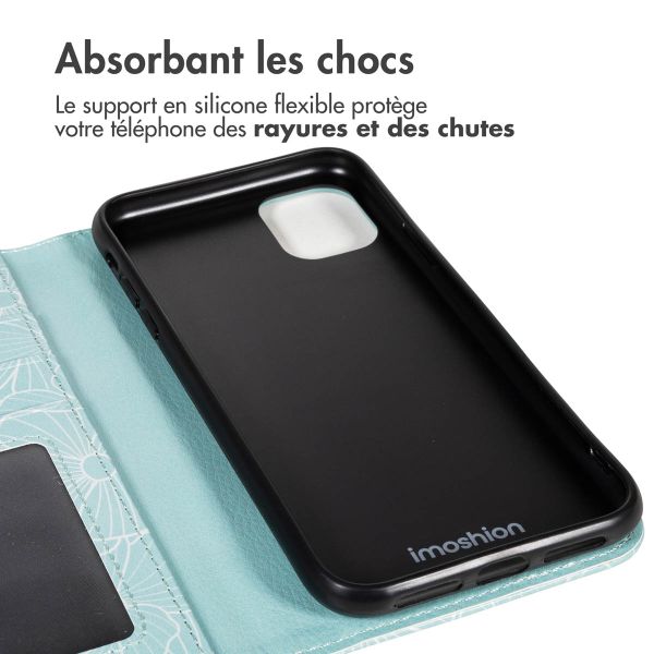 imoshion Étui de télephone portefeuille Design Apple iPhone 12 (Pro) - Botanica