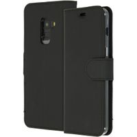 Accezz Étui de télephone Wallet Samsung Galaxy A8 (2018) - Noir