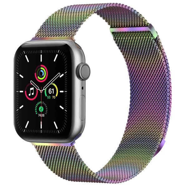 imoshion Bracelet magnétique milanais Apple Watch Series 1 á 9 / SE (38/40/41 mm) | Series 10 (42 mm) - Taille M - Galaxy