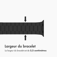imoshion Bracelet en acier Apple Watch Series 1 á 11 / SE / Ultra (44/45/46/49 mm) - Noir
