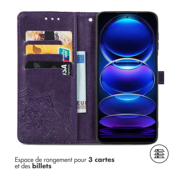 imoshion Etui de télephone Mandala Xiaomi Redmi Note 12 Pro Plus - Violet