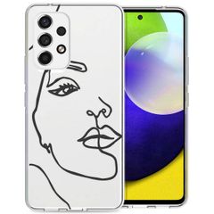 imoshion  Coque Design Samsung Galaxy A53 - Line Art Woman White