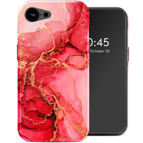 Selencia Coque arrière Vivid avec MagSafe Apple iPhone 16e - Rosy Marble