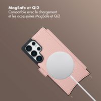 Selencia Étui Riva avec MagSafe et cordon de téléphone Samsung Galaxy S25 Ultra - Old Pink