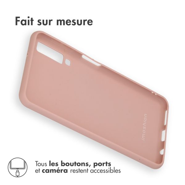 imoshion Coque Couleur Samsung Galaxy A7 (2018) - Dusty Pink