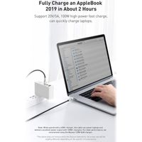 Baseus Cafule Series câble USB-C vers USB-C - Métal - 100 Watt - 1 mètre - Noir