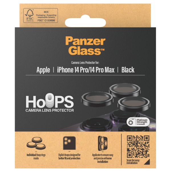 PanzerGlass Protection Caméra Hoops Optic Rings Apple iPhone 14 Pro / 14 Pro Max