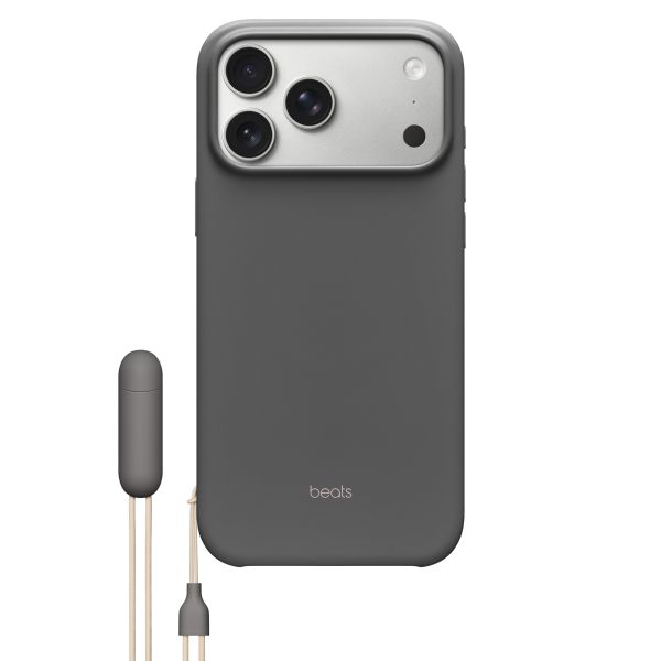 Beats Coque avec support avec MagSafe et contrôle de caméra Apple iPhone 17 Pro - Granite Gray