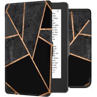 imoshion Étui de liseuse portefeuille design Slim Hard Tolino Shine 4 - Black Graphic