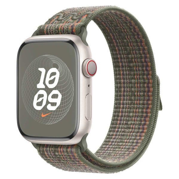 Apple Nike Sport Loop bracelet Apple Watch Series 1 á 10 / SE / Ultra (2) (44/45/46/49 mm) - Sequoia/Orange