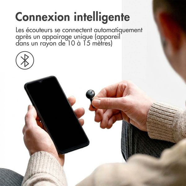 imoshion ﻿Écouteurs Aura - Écouteurs sans fil - Écouteurs sans fil Bluetooth - Noir