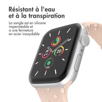imoshion Bracelet en silicone⁺ Apple Watch Series 1 t/m 9 / SE (38/40/41 mm) | Series 10 / 11 (42 mm) - Taille S/M - Sand Pink