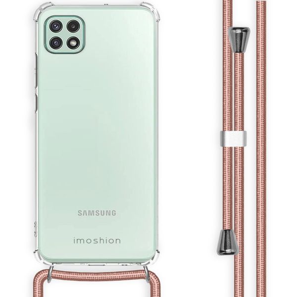 imoshion Coque avec cordon Samsung Galaxy A22 (5G) - Rose Champagne