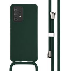 imoshion Coque en silicone avec cordon Samsung Galaxy A53 - Vert foncé