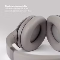 Selencia Casque sans fil Urban Play - Réduction active du bruit (ANC) - Avec étui de rangement - Cosy Grey