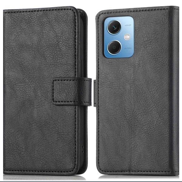 imoshion Etui de téléphone portefeuille Luxe Xiaomi Redmi Note 12 - Noir