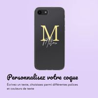 Coque personnalisée avec une lettre iPhone SE (2022 / 2020) / 8 / 7 - Transparent