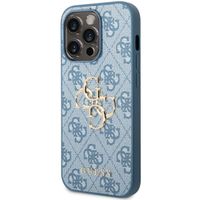 Guess Coque 4G Metal Logo Backcover iPhone 14 Pro - Bleu