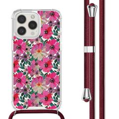 imoshion Coque Design avec cordon Apple iPhone 15 Pro - Flower Water