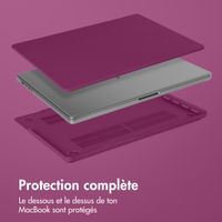 imoshion Coque rigide pour MacBook Pro 16 pouces (2021) / Pro 16 pouces (2023) M3 chip - A2485 / A2780 / A2991 / A3186 / A3403 - Bordeaux