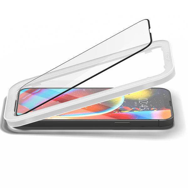 Spigen Protection d'écran en verre trempé AlignMaster Cover 2 Pack Apple iPhone 12 Pro Max - Noir