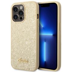 Guess Coque Glitter Flakes Apple iPhone 14 Pro Max - Doré
