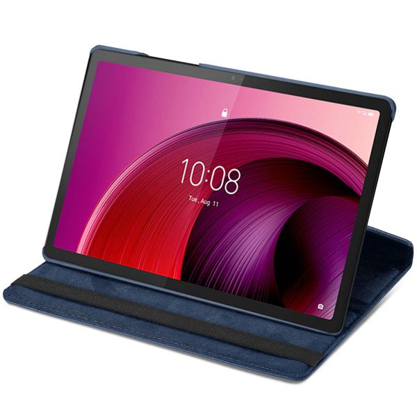 imoshion Coque tablette rotatif à 360° Lenovo Tab M10 5G - Bleu foncé