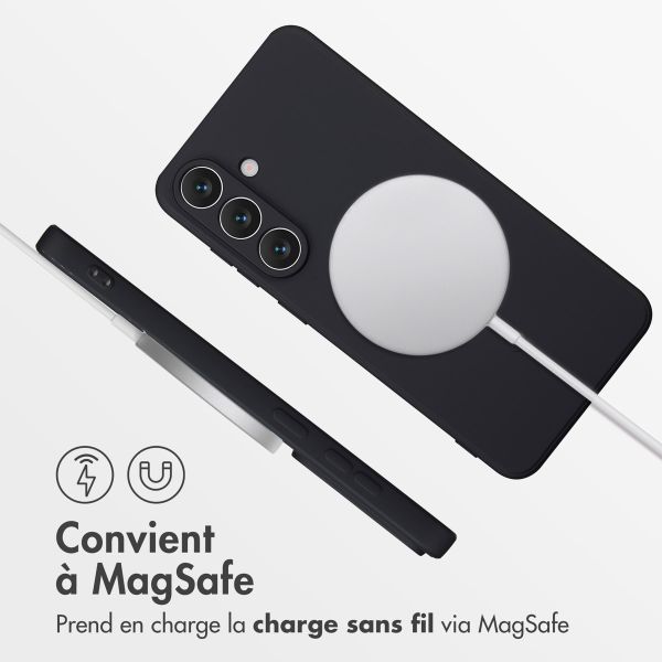 imoshion Coque Couleur avec MagSafe Samsung Galaxy S25 FE - Noir