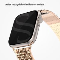 Selencia Bracelet dragon en acier Apple Watch Series 1 t/m 11 / SE / Ultra (44/45/46/49 mm) - Rose Doré