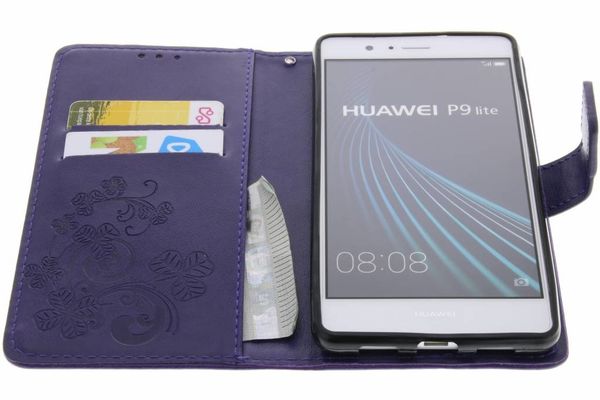 Etui de téléphone Fleurs de Trèfle Huawei P9 Lite