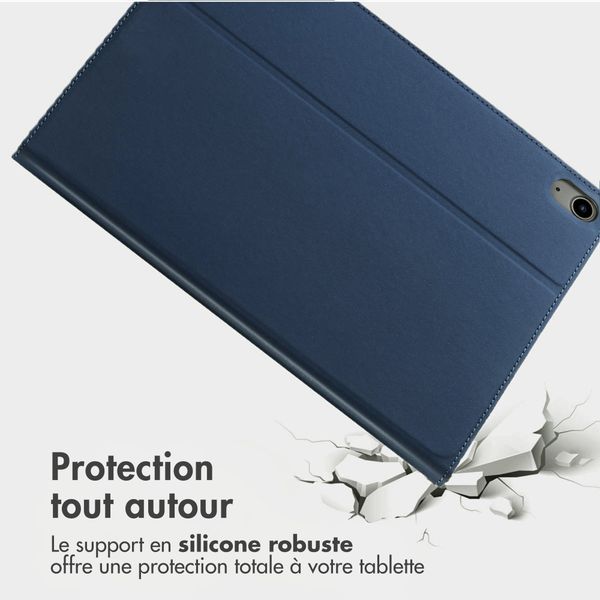 Accezz Coque tablette Classic Apple iPad 11 (2025) 11 pouces A16 / iPad 10 (2022) 10.9 pouces - Bleu foncé