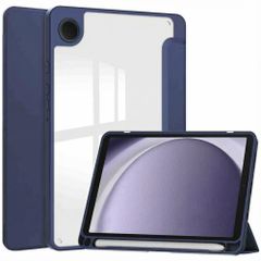 imoshion Coque tablette rigide Trifold Samsung Galaxy Tab A9 8.7 pouces - Bleu foncé