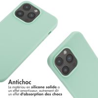 imoshion ﻿Coque en silicone avec cordon iPhone 14 Pro Max - Menthe verte