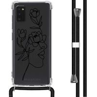 imoshion Coque Design avec cordon Samsung Galaxy A41 - Woman Flower