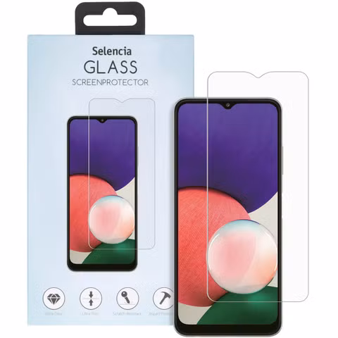Selencia Protection d'écran en verre trempé Samsung Galaxy A22 (5G)