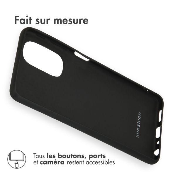 imoshion Coque Couleur Motorola Moto G51 - Noir