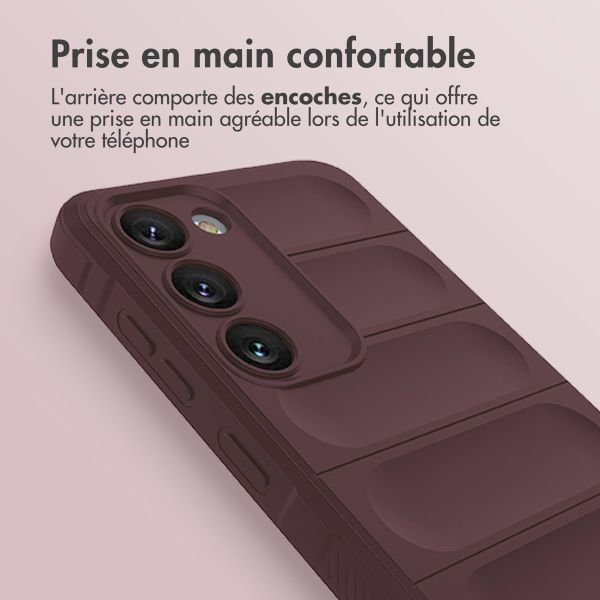 imoshion Coque arrière EasyGrip Samsung Galaxy S23 Plus - Aubergine