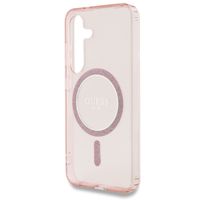 Guess Coque MagSafe IML Glitter Gradient Samsung Galaxy S25 - Rose