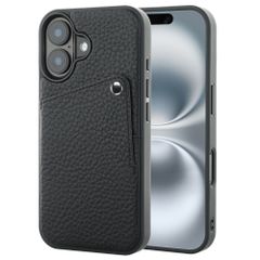 Selencia Coque Riva avec porte-cartes Apple iPhone 16 - Noir