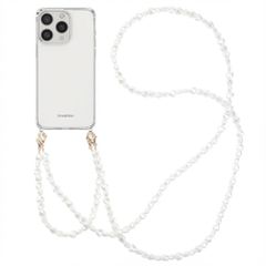 imoshion Coque avec dragonne + bracelet Apple iPhone 15 Pro Max - Perles Cœurs