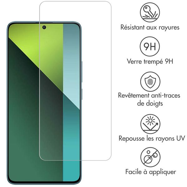 Accezz Protection d'écran en verre trempé Xiaomi Redmi Note 13 Pro (5G) / Poco X6 - Transparent