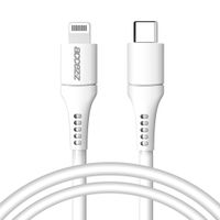 Accezz Câble Lightning vers USB-C - Certifié MFi - 1 mètre - Blanc