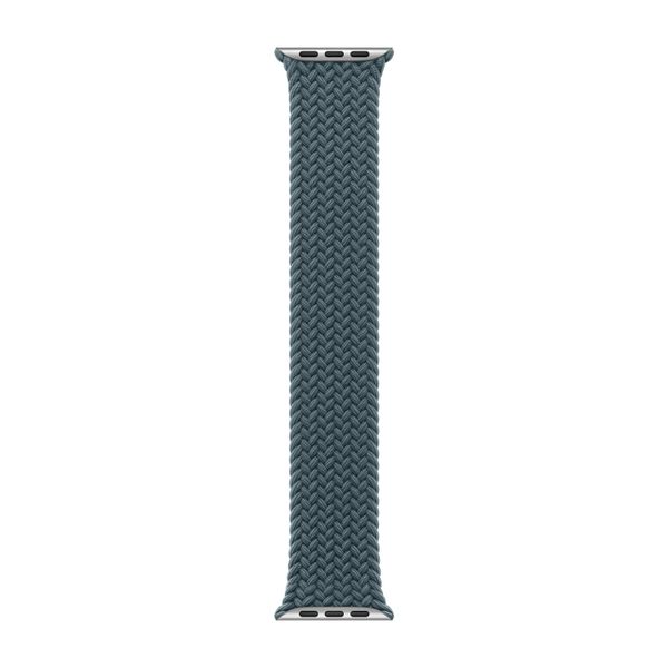 Apple Bracelet Solo tressé Apple Watch | 44/45/46/49 mm - Taille 3 - Lake Green