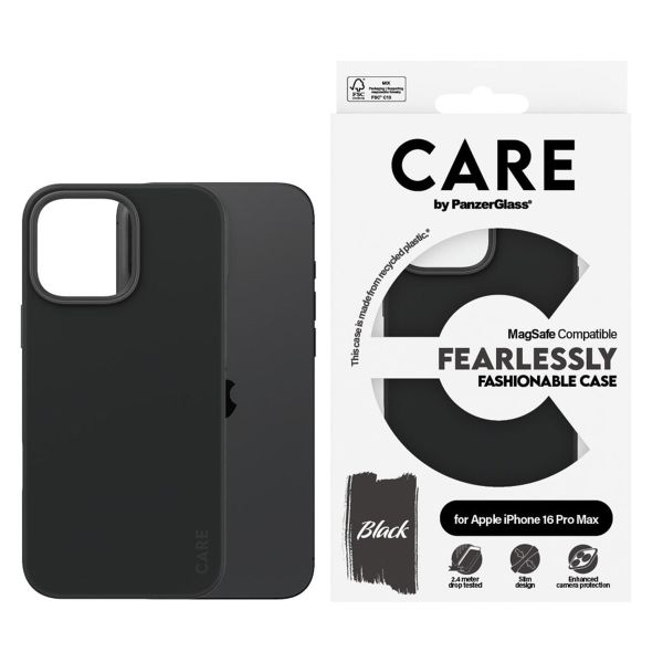 CARE by PanzerGlass Coque Fashion MagSafe Apple iPhone 16 Pro Max - Noir
