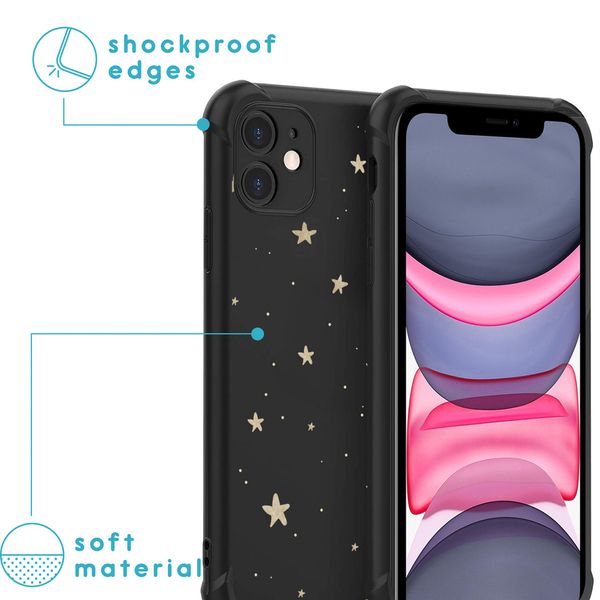 imoshion Coque Design avec cordon Apple iPhone 11 - Stars Gold