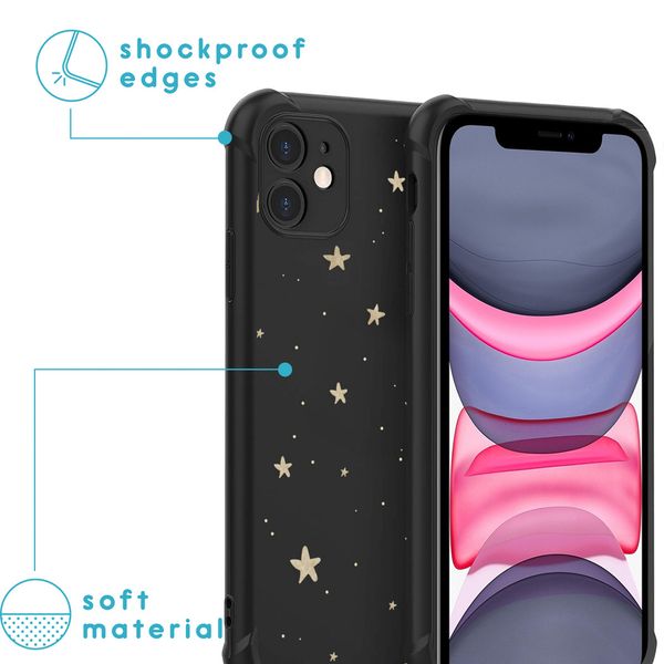 imoshion Coque Design avec cordon iPhone 11 - Stars Gold