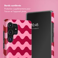 Selencia Coque arrière Vivid Samsung Galaxy S25 Ultra - Wave Vibes Lipstick