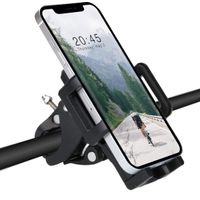 Accezz Support de téléphone pour vélo - Réglable - Universel - Noir