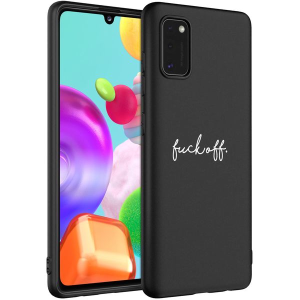 imoshion Coque Design Samsung Galaxy A41 - Fuck Off - Noir