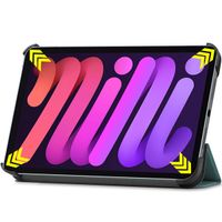 imoshion Coque tablette Trifold Apple iPad Mini 7 (2024) / iPad Mini 6 (2021) - Vert foncé